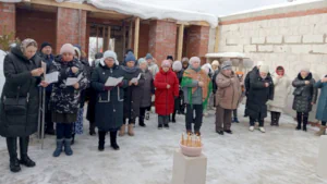 Праздник Сретения Господня в строящемся храме с. Чуваш-Кубово